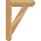 Ekena Millwork Traditional Craftsman Rough Sawn Bracket w/ Offset Brace, Western Red Cedar, 6"W x 20"D x 28"H BKT0604X20X28TRA04RWR - alternate 2